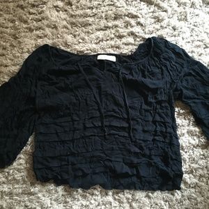 off the shoulder Abercrombie and Fitch blouse